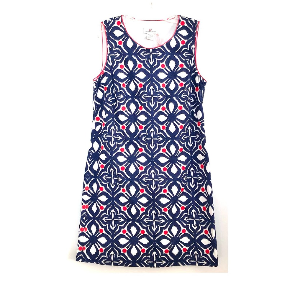 Vineyard Vines Whale Tile Embroidered Dress